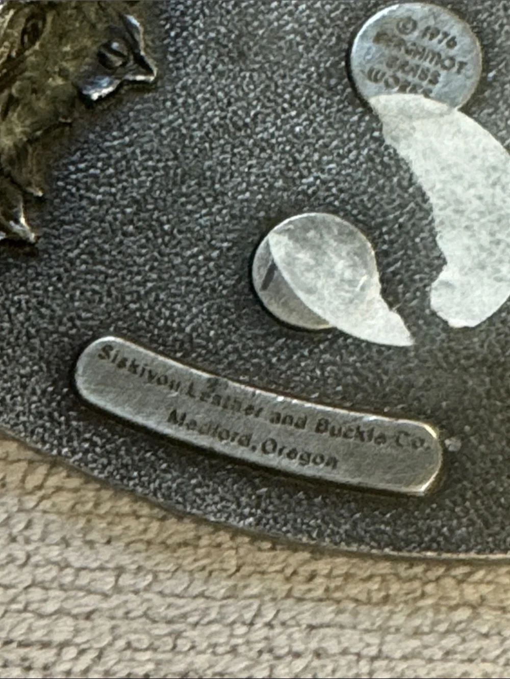 Vintage Pewter Belt Buckle